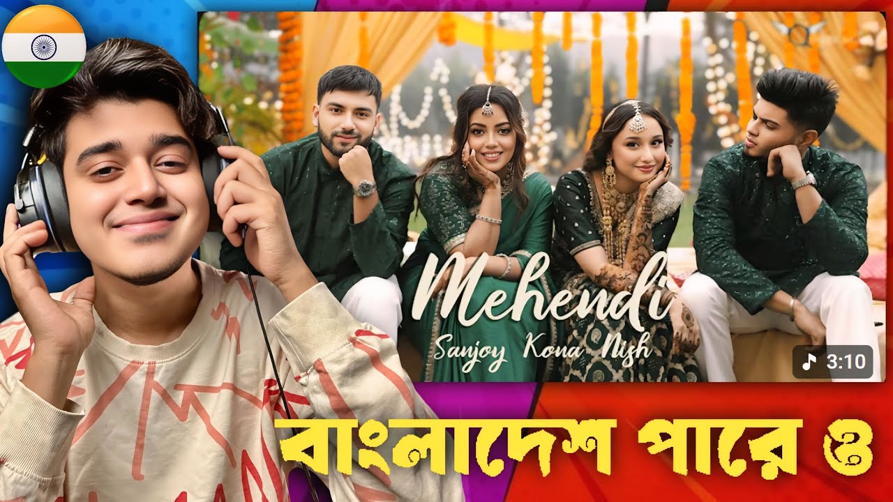 Indian 🇮🇳 Guy Reacts Mehendi | Sanjoy | T. Sunehra | Kona | Nish (Official Music Video)