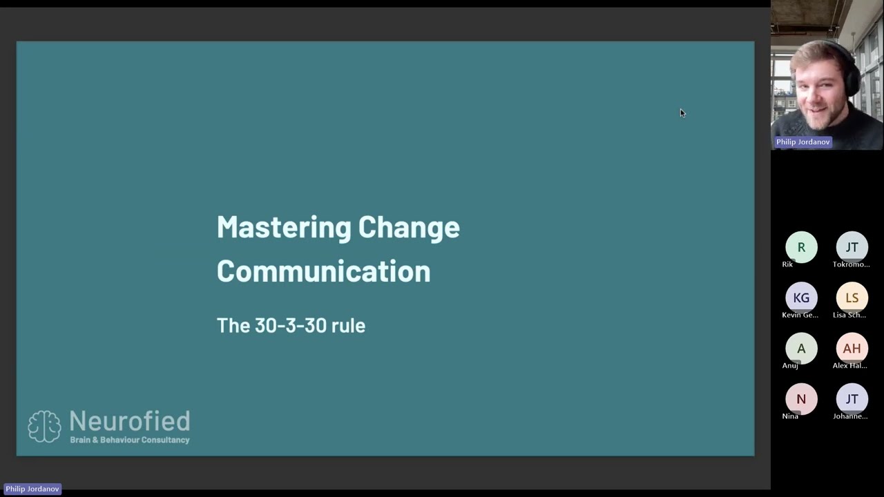 Webinar #6 Narrative & Communication - Behavioral insights and interventions for change management