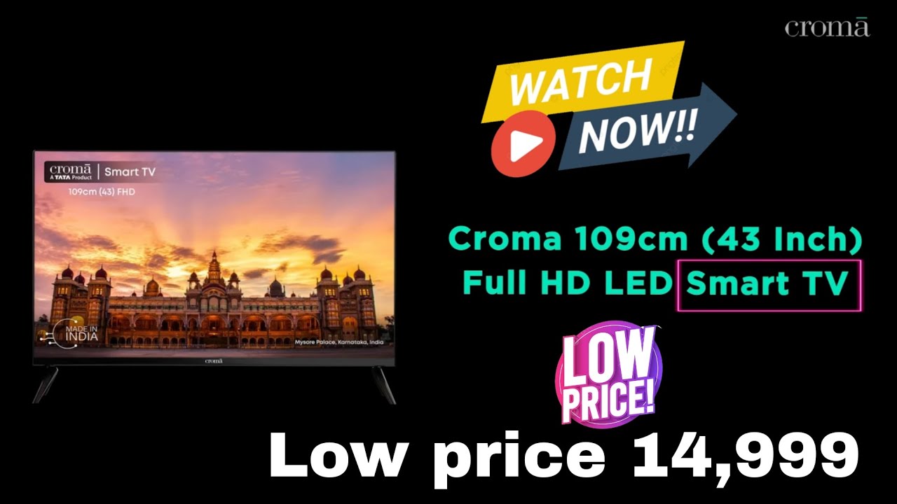croma 43 inches SMART TV full review with details #croma #tv #smarttv #ratantata