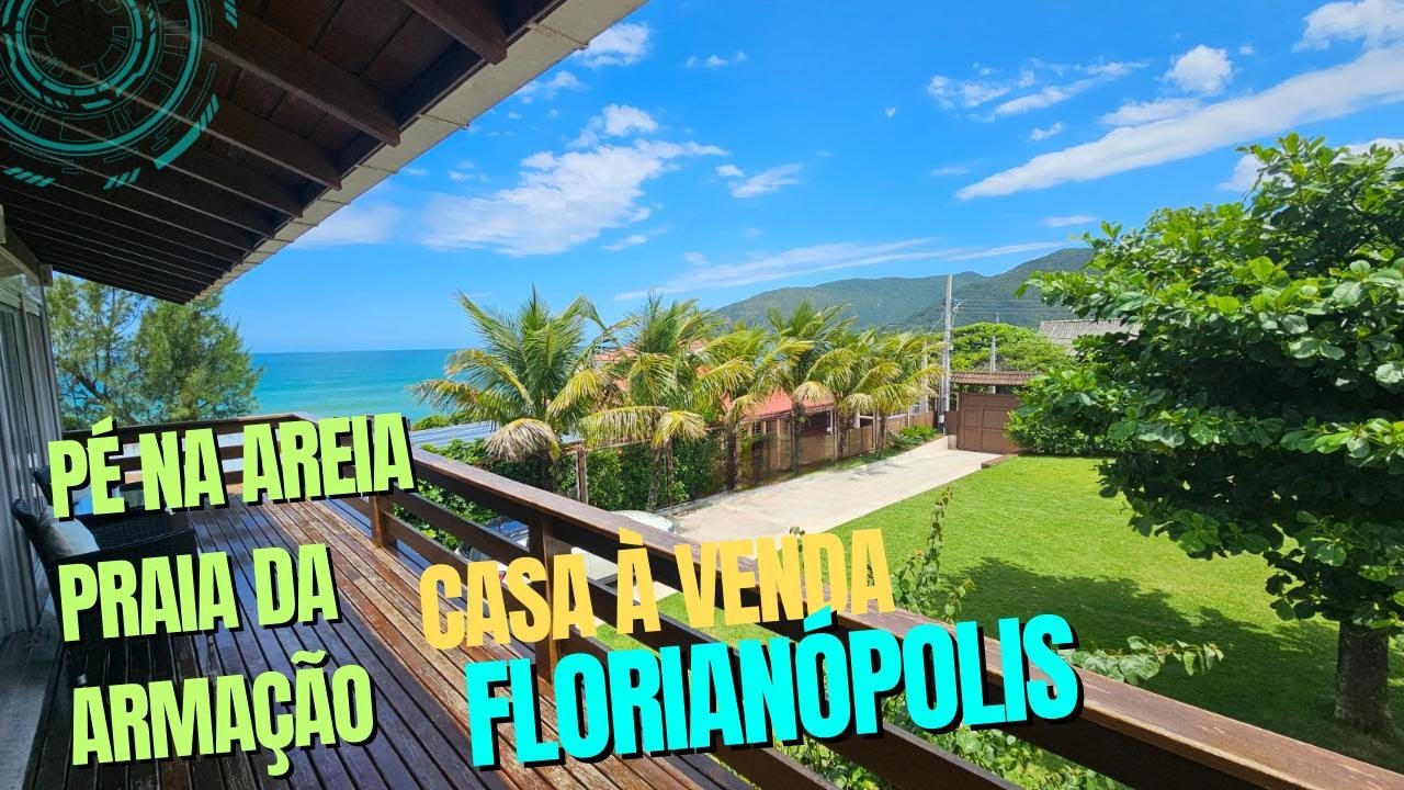 CASA PÉ NA AREIA | R$ SOB CONSULTA | PRAIA DA ARMAÇÃO EM FLORIANÓPOLIS.