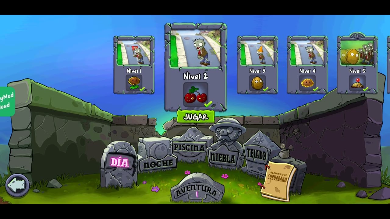 Plats vs zobies 1 nivel 1 y 2