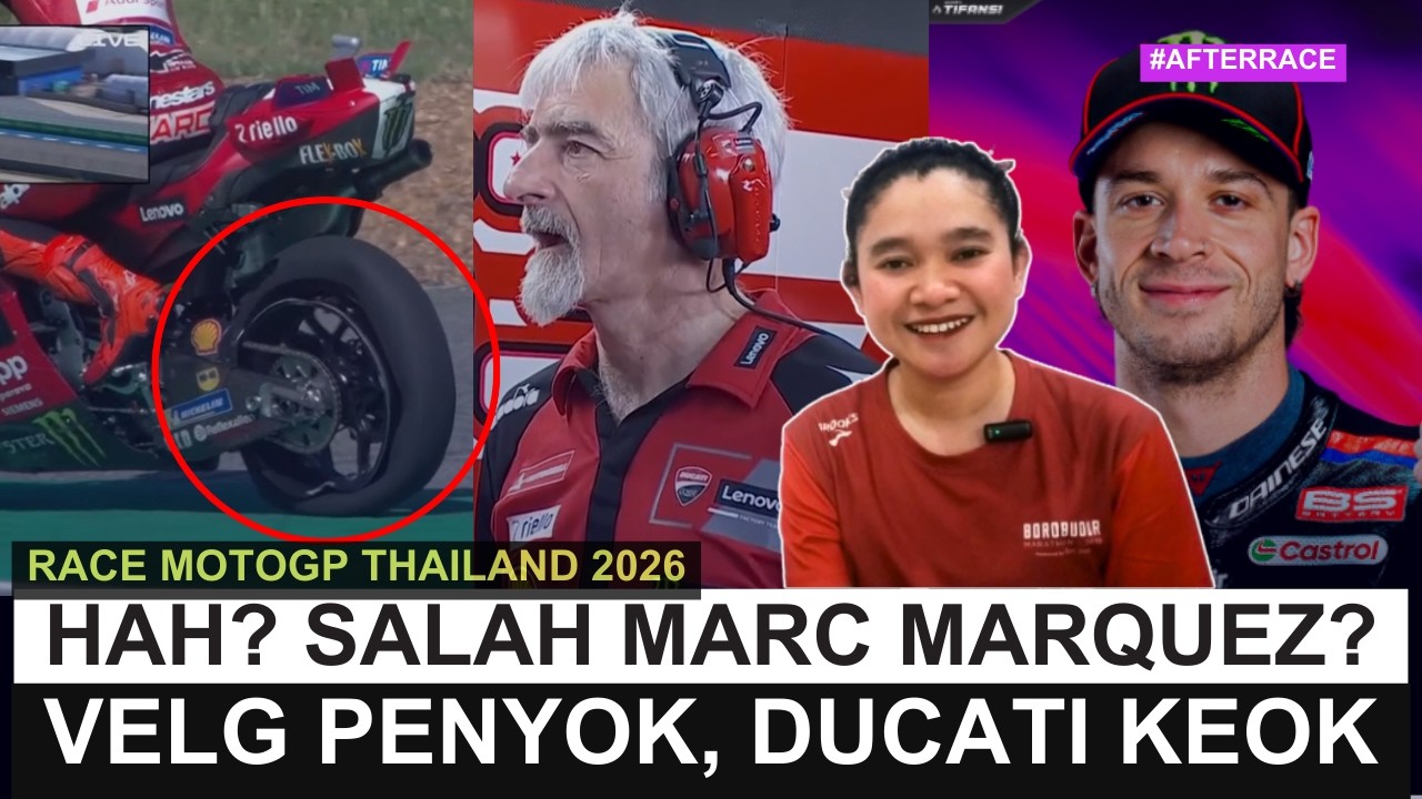 Velg Hancur, Ban Bocor! Marc Marquez Apes! Aprilia Gokil - RACE MotoGP Thailand 2026 | VEDA EGA TOP!
