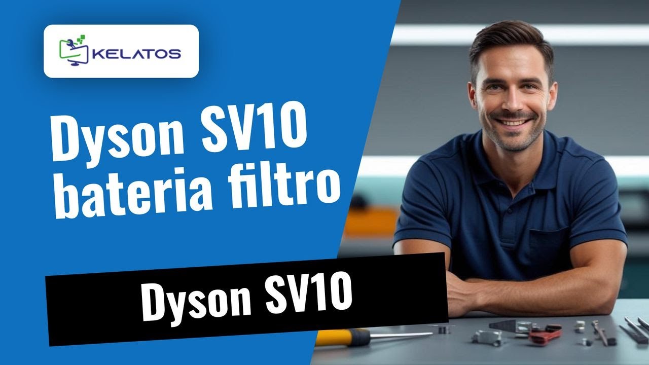 Aspirador Dyson SV10 bateria gasta e filtros obstruídos, substituição da bateria e filtro 🔋