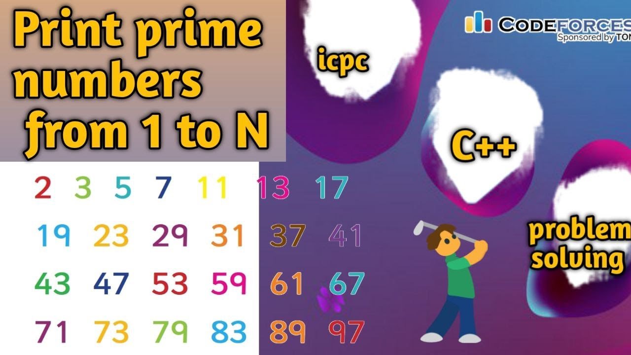 B. Primes from 1 to n || problemsolving || c++ || codeforces || icpc