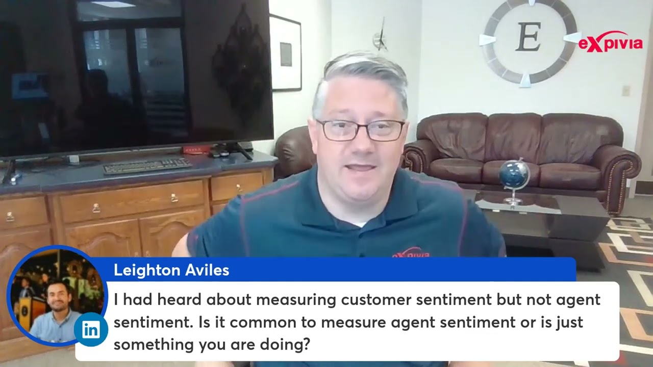 Measuring both Agent and Customer Sentiment with Speech Analytics.