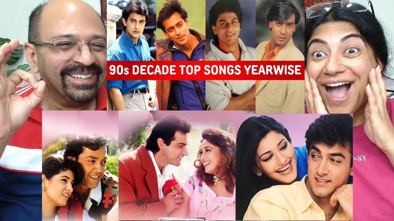 90s Decade Top Songs Each Year (1990-1999) | Evergreen Bollywood Songs Of 90s Decade😍