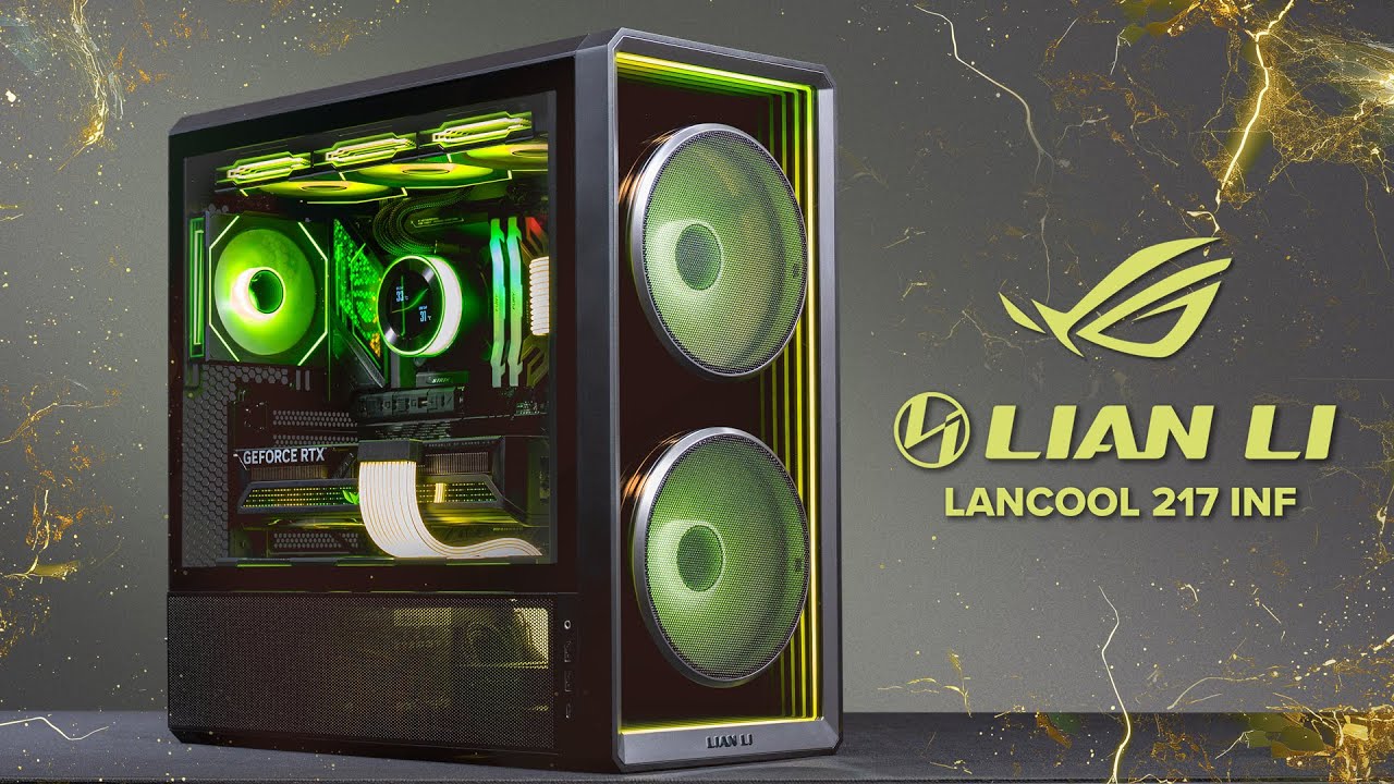 Сборка игрового ПК | RTX 5070Ti ROG Strix + Lian Li LANCOOL 217 INF + Kingston Fury Renegade G5 8 ТБ