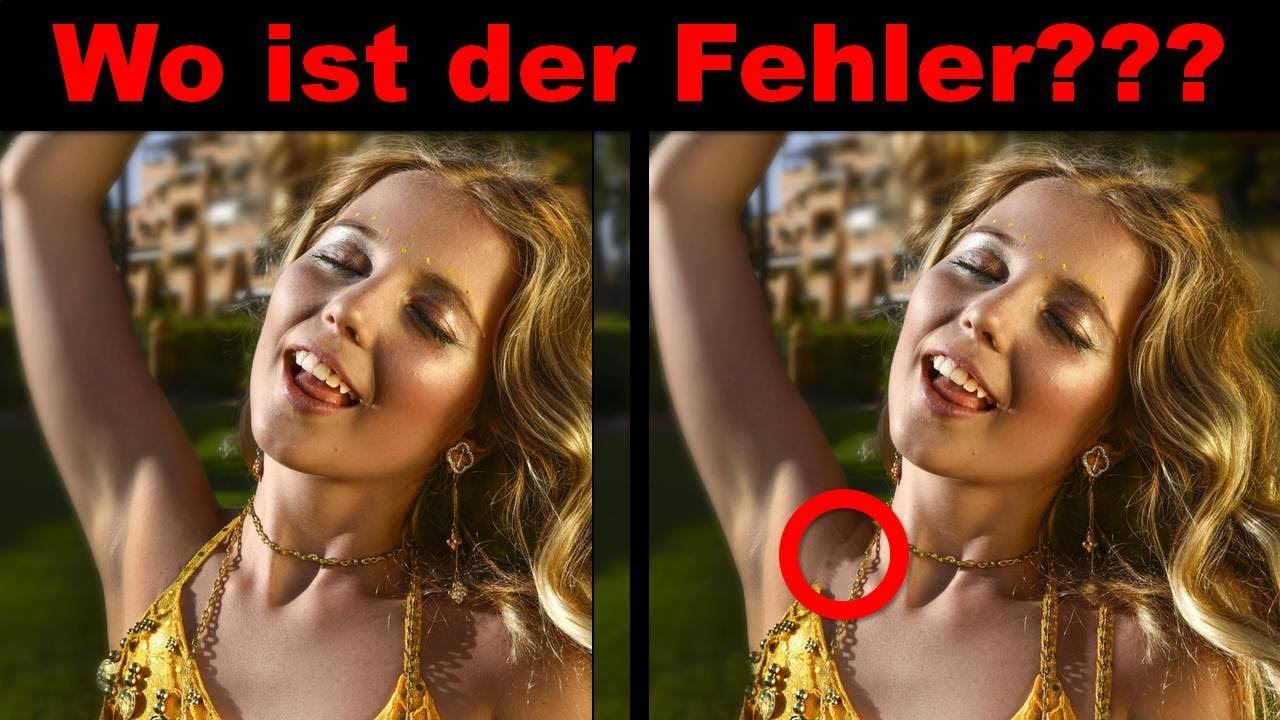 Finde den Fehler - 10 Bilder die KEINER schafft!