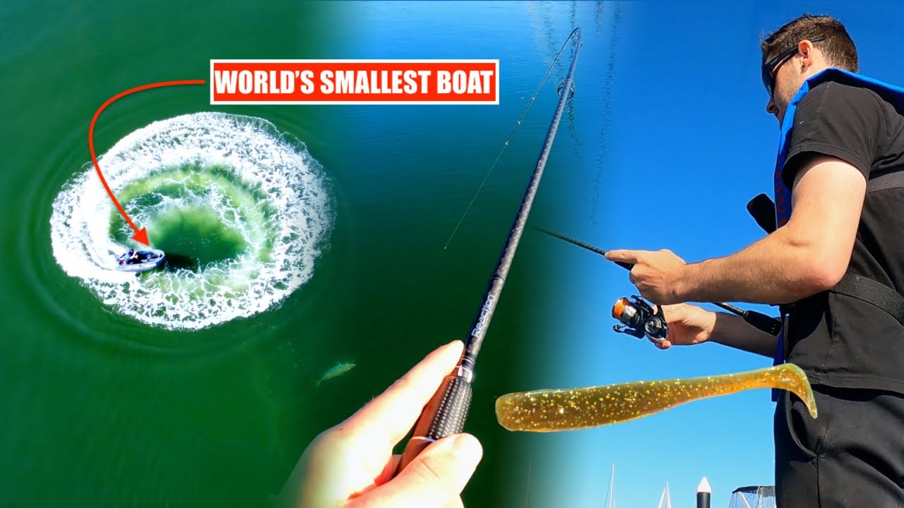 Lure Fishing with the WORLD'S smallest Boat!