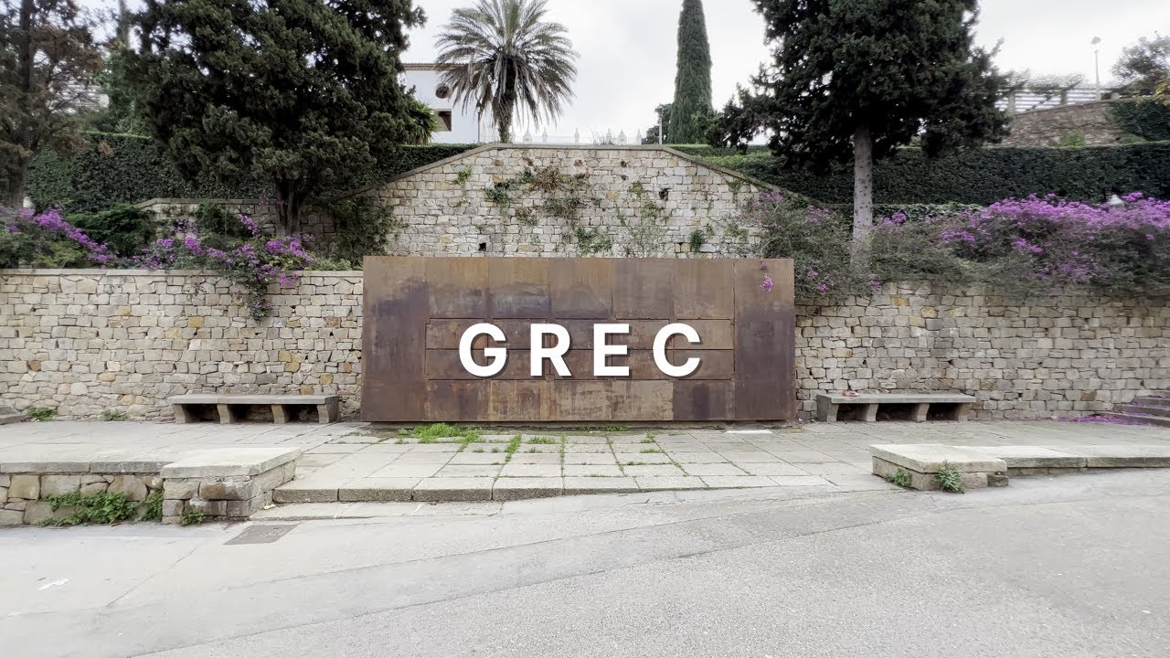 Greek Theatre Gardens in Barcelona - 4K UHD