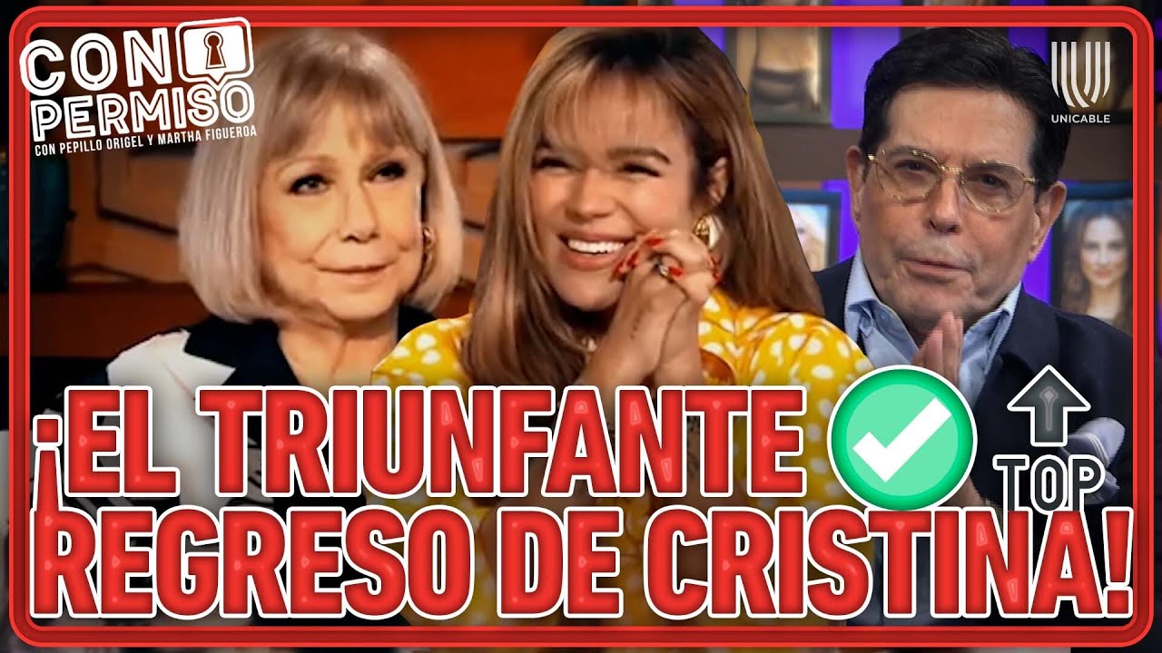 Pepillo reacciona al sorpresivo regreso de Cristina Saralegui entrevistando a Karol G | Con Permiso