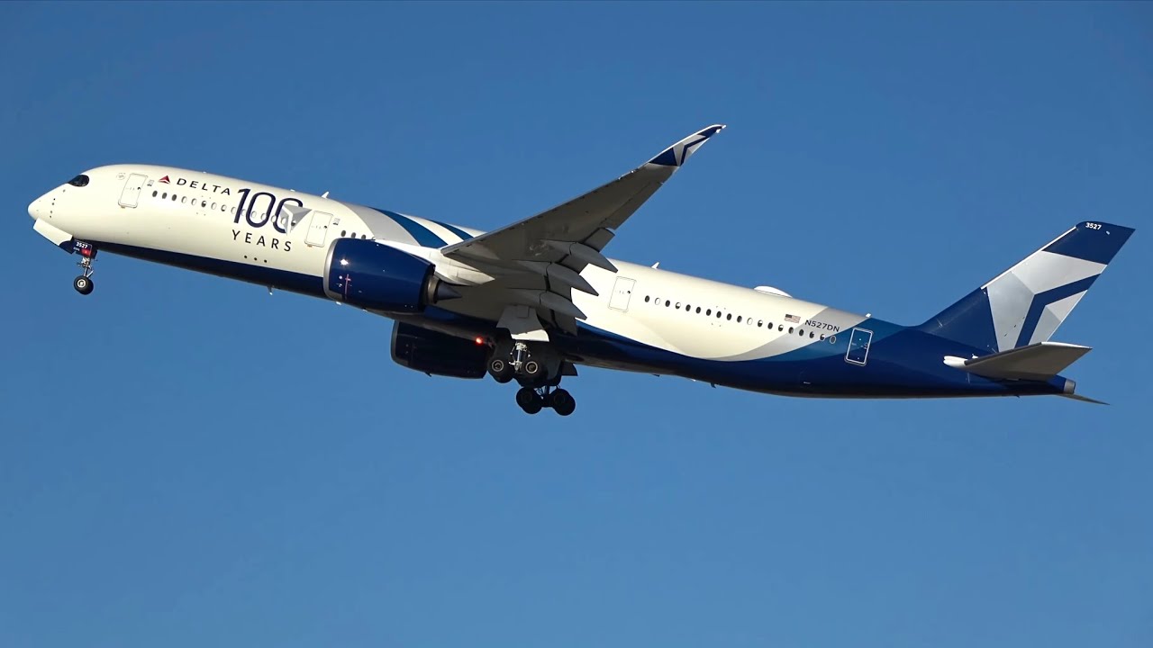 Delta A350 100 YEARS Livery Takeoff | MSP
