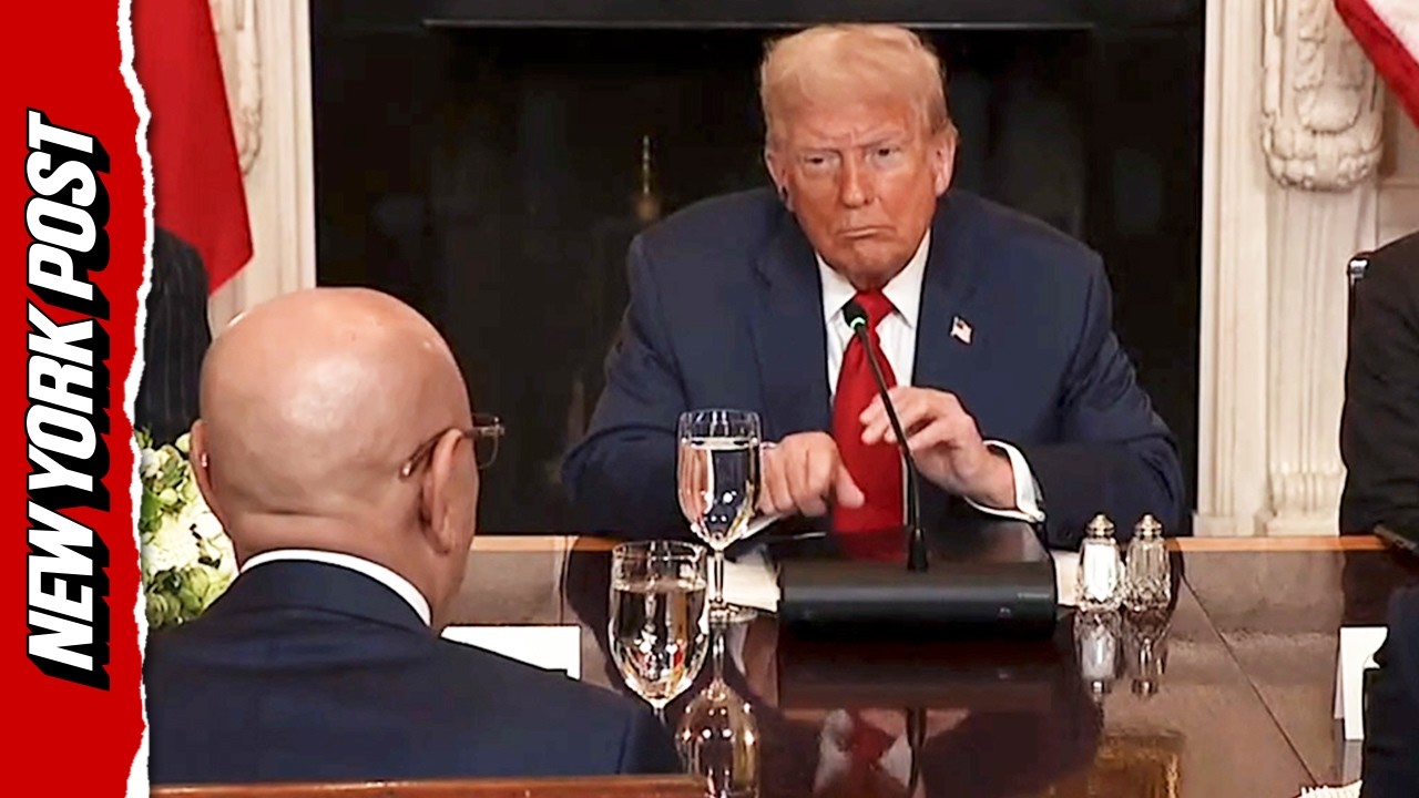 Trump tells African leader to wrap it up during White House lunch