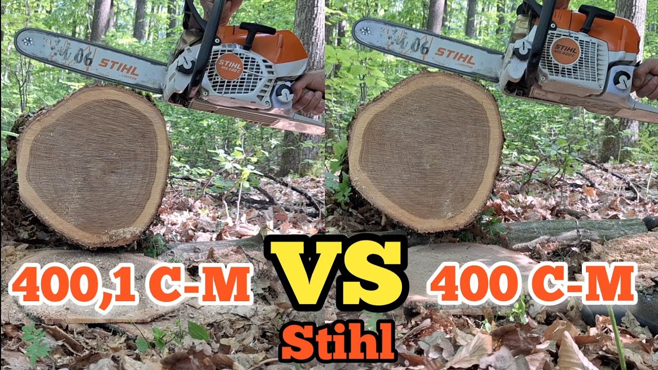 Stihl ms 400.1 C против Stihl ms 400 C, Различия и сравнение, Тест бензопилы, Amles, Обзор
