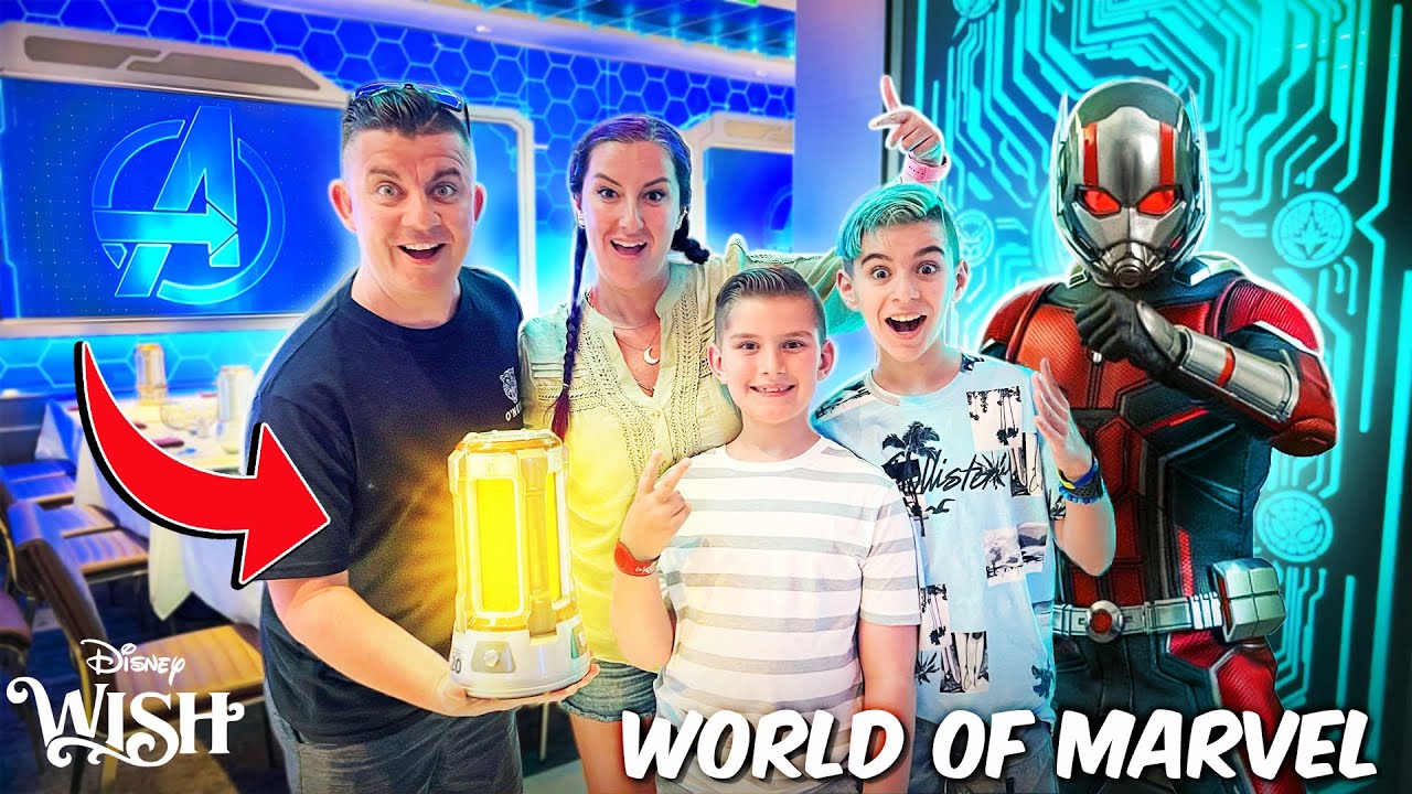 ANT MAN SHRANK OUR CRUISE SHIP! Disney Wish THE WORLD OF MARVEL Dinning Show (FUNhouse Family)