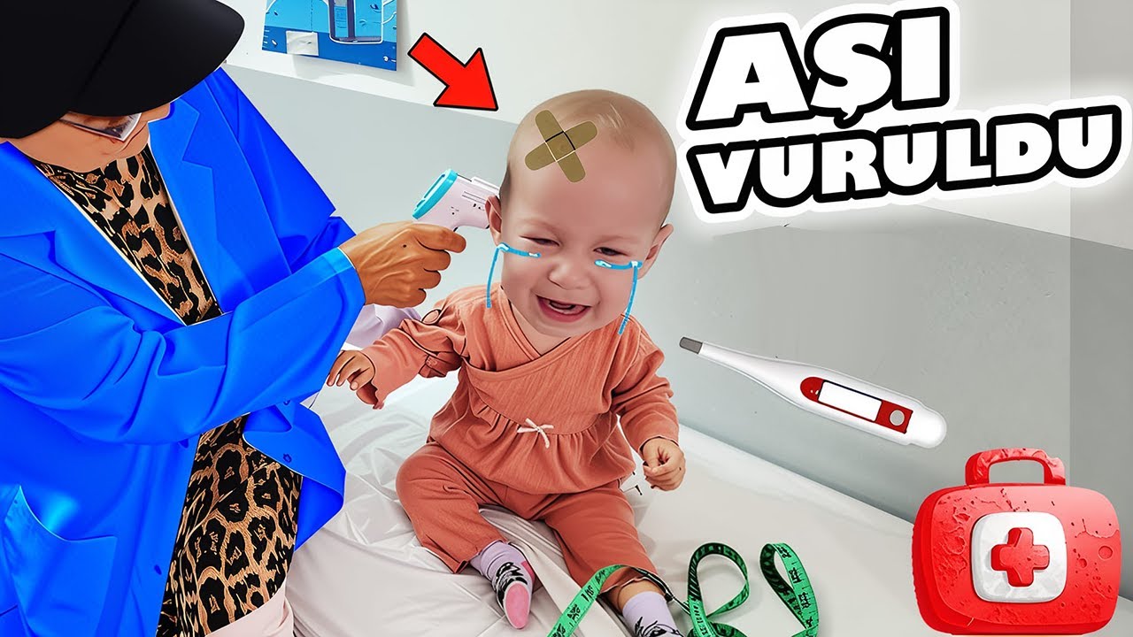 ASEL MİRA BİR YAŞ AŞISINI VURULMAYA GİTTİ ! ÜÇ TANE AŞI YAPTILAR ÇOK AĞLADI !! BAHAR BANU ALYA !!