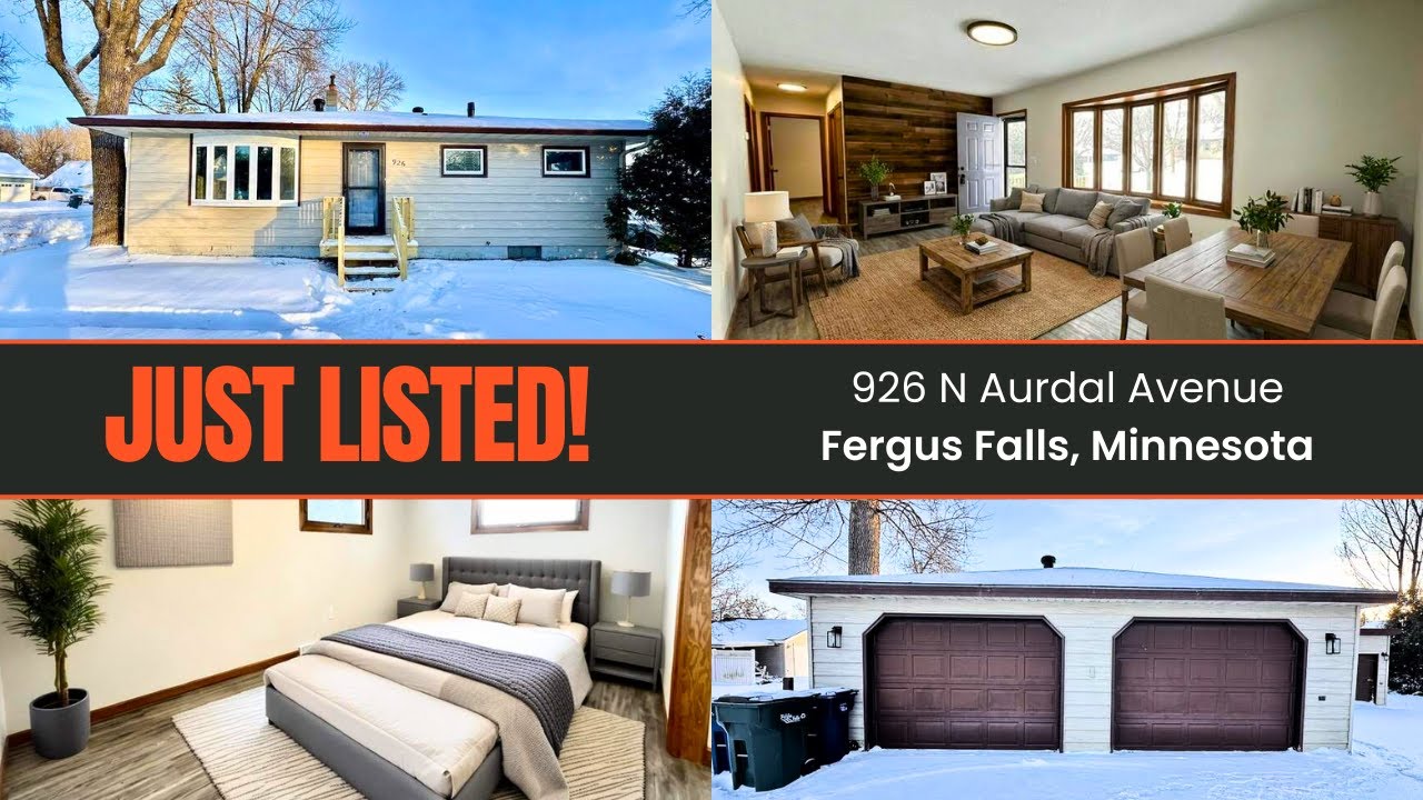 🏡 Just Listed in Fergus Falls, Minnesota📍 926 N Aurdal Avenue
