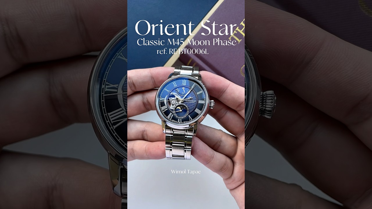 Orient Star Classic M45 Moon Phase ref.RE-BT0006L  #wimoltapae #วิมลท่าแพ #OrientStar