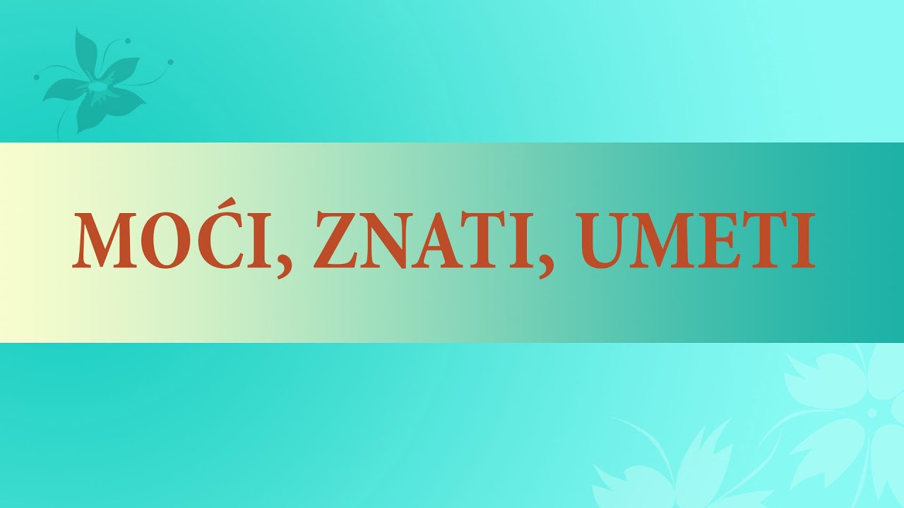 Learn Serbian #17 (Can,know,know how; Potential tense - could,would,...)