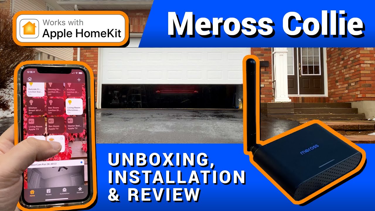 Meross Collie Smart Garage Door Opener with HomeKit - Unboxing, Installation & Review MSG200HK