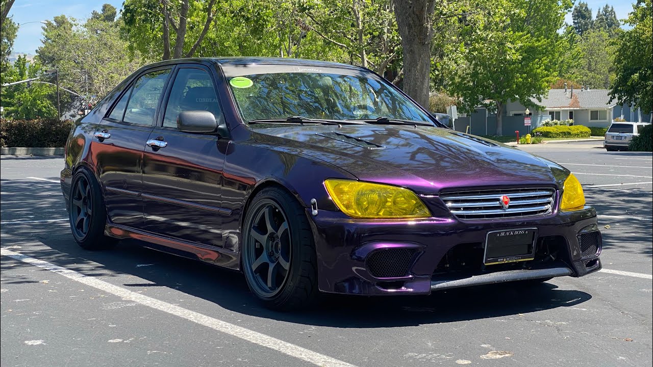 Yellow Headlight Tint On my Lexus IS300!!