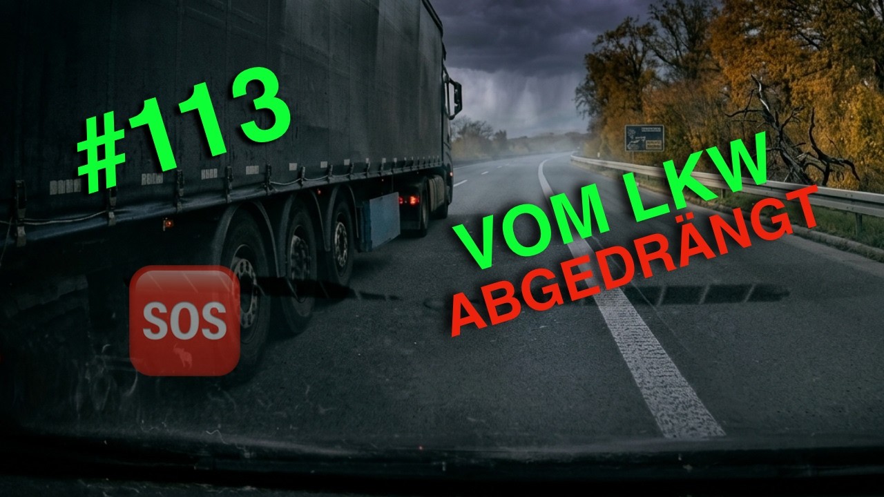 NEDK - Folge 113 - LKW drängt uns von der Autobahn! Scooter übersehen. Auf Leitplanke gelandet.