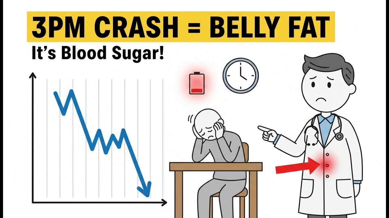 The Afternoon Crash That Causes Belly Fat (It’s Blood Sugar, Not Willpower)