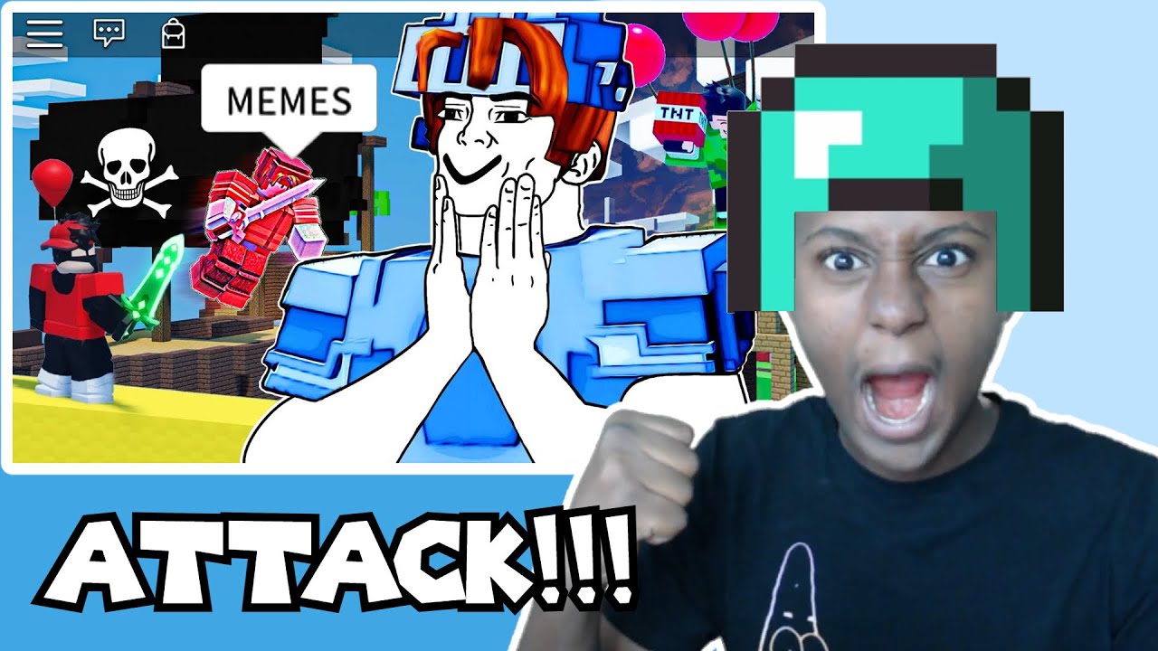 (Buur) ROBLOX Bedwars Funny Moments MEMES - REACTION