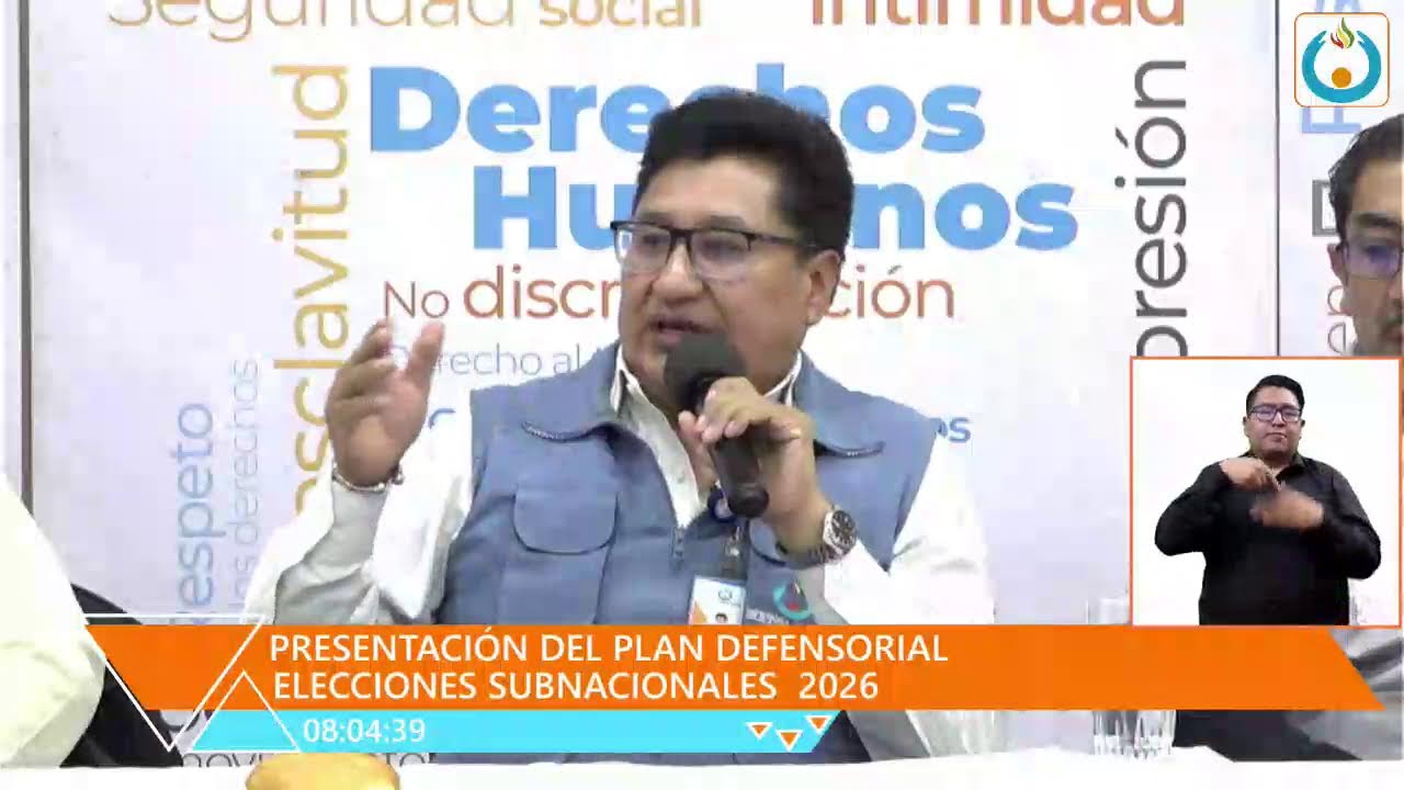 🔴 #𝗘𝗡_𝗗𝗜𝗥𝗘𝗖𝗧𝗢 || PRESENTACIÓN DEL PLAN DEFENSORIAL – ELECCIONES SUBNACIONALES  2026