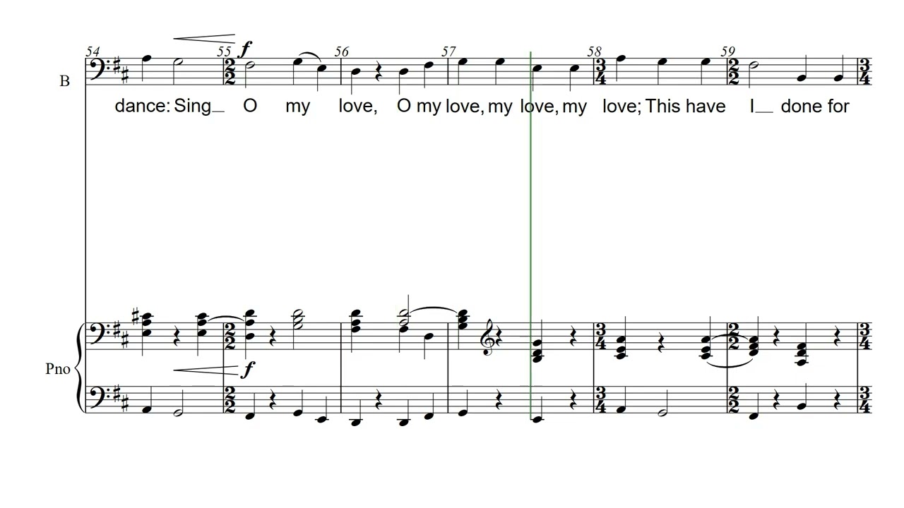 Tomorrow shall be my dancing day Gardener  BASS line