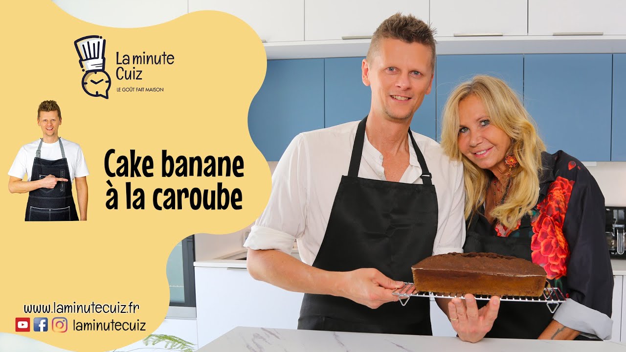 Cake banane à la caroube avec Fiona Gelin / La Minute Cuiz