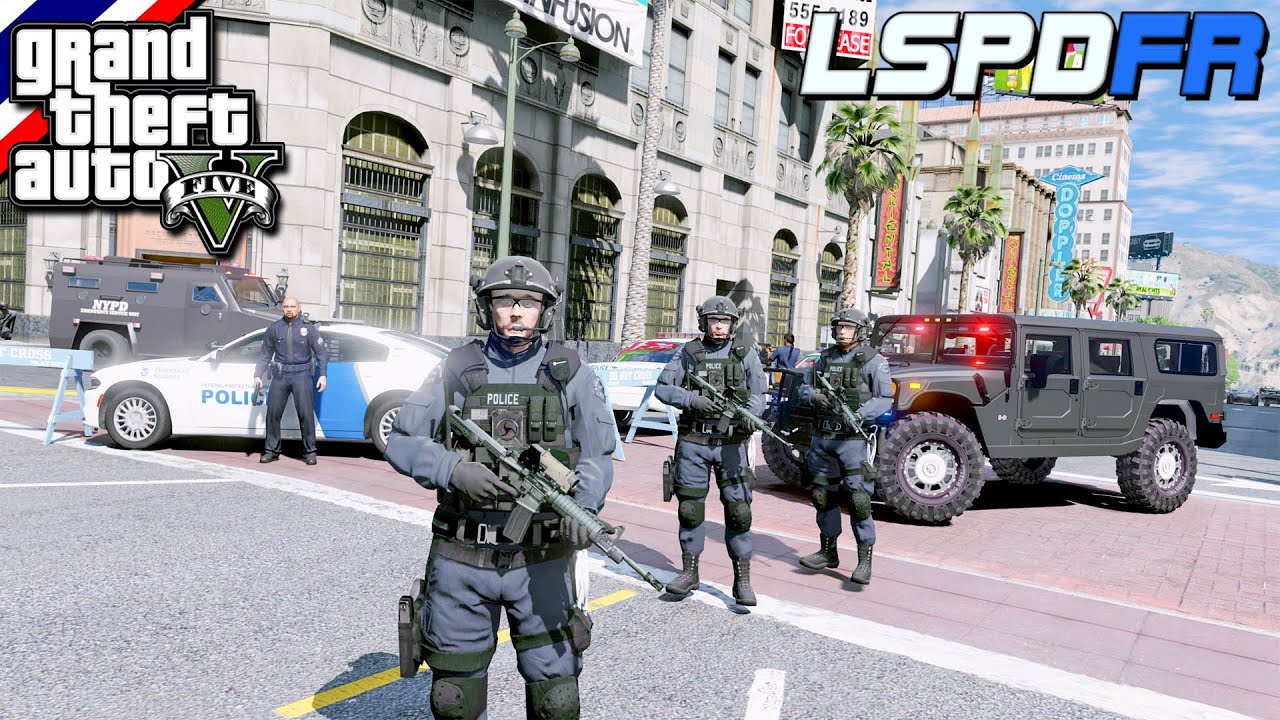 GTA V - LSPDFR มาเป็นตำรวจในเกม GTA V SWAT บุกช่วยเหลือตัวประกัน จากคนร้าย ปล้นธนคารใหญ่ #151