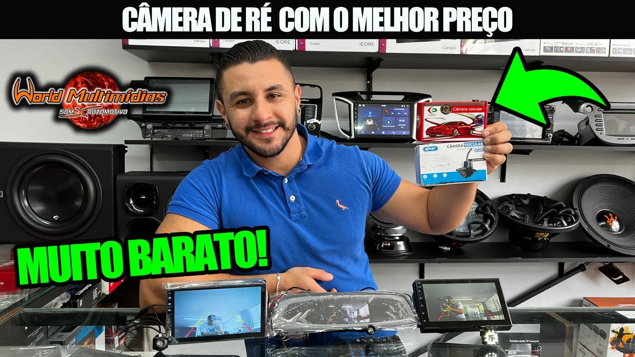 CÂMERA DE RÉ COM O MELHOR PREÇO É NA WORLD MULTIMÍDIAS