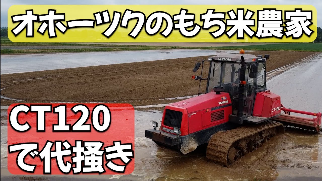 【前編】オホーツクでもち米を移植【ヤンマーCT120】