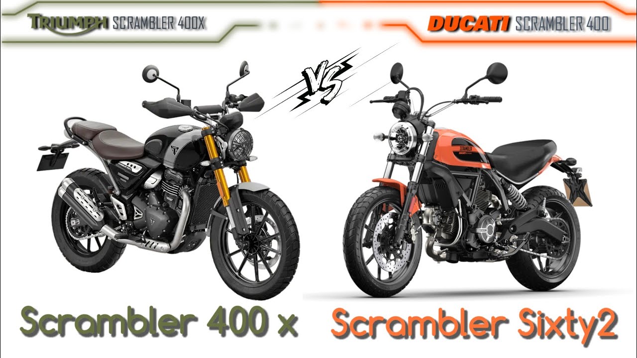 Triumph scrambler 400x 🆚 Ducati scrambler 400 sixty2 | Comparison | Mileage | Top Speed | Price | BI