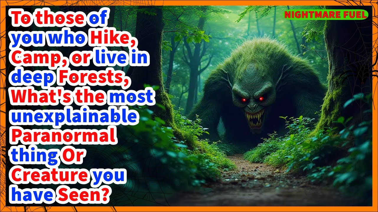 Hikers and campers, what creepy, paranormal things or strange creatures have you seen in the woods?