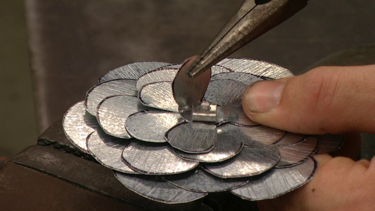 Sheet Metal Rose Flower - Part 4 Assembly