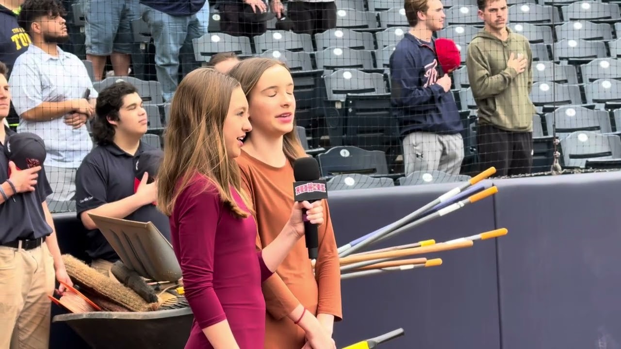 The National Anthem at opening weekend for The Toledo Mud Hens ❤️🇺🇸❤️🎶 ⚾️