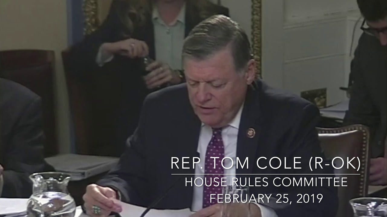 Rep. Tom Cole (R-Oklahoma) #TrumpEmergency