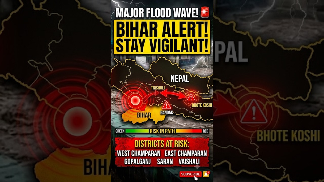 Red Alert in Bihar: Torrential Flood Waters Enter Gandak & Trishuli Basins