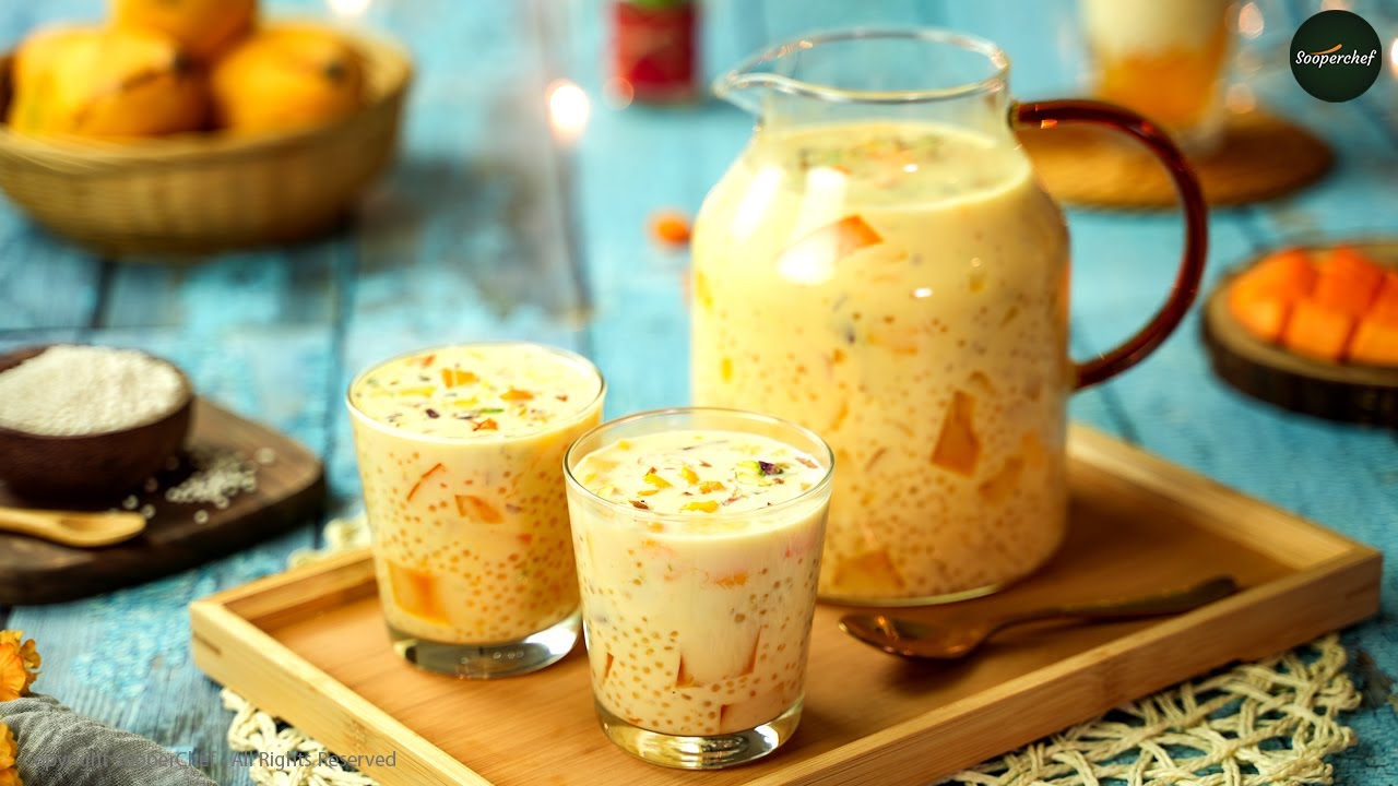 Sabudana Mango Drink | Mango Sago Dessert Recipe by SooperChef
