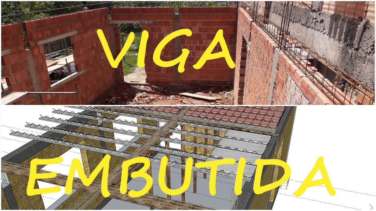 VIGA EMBUTIDA VEJA COMO VAI FICAR...