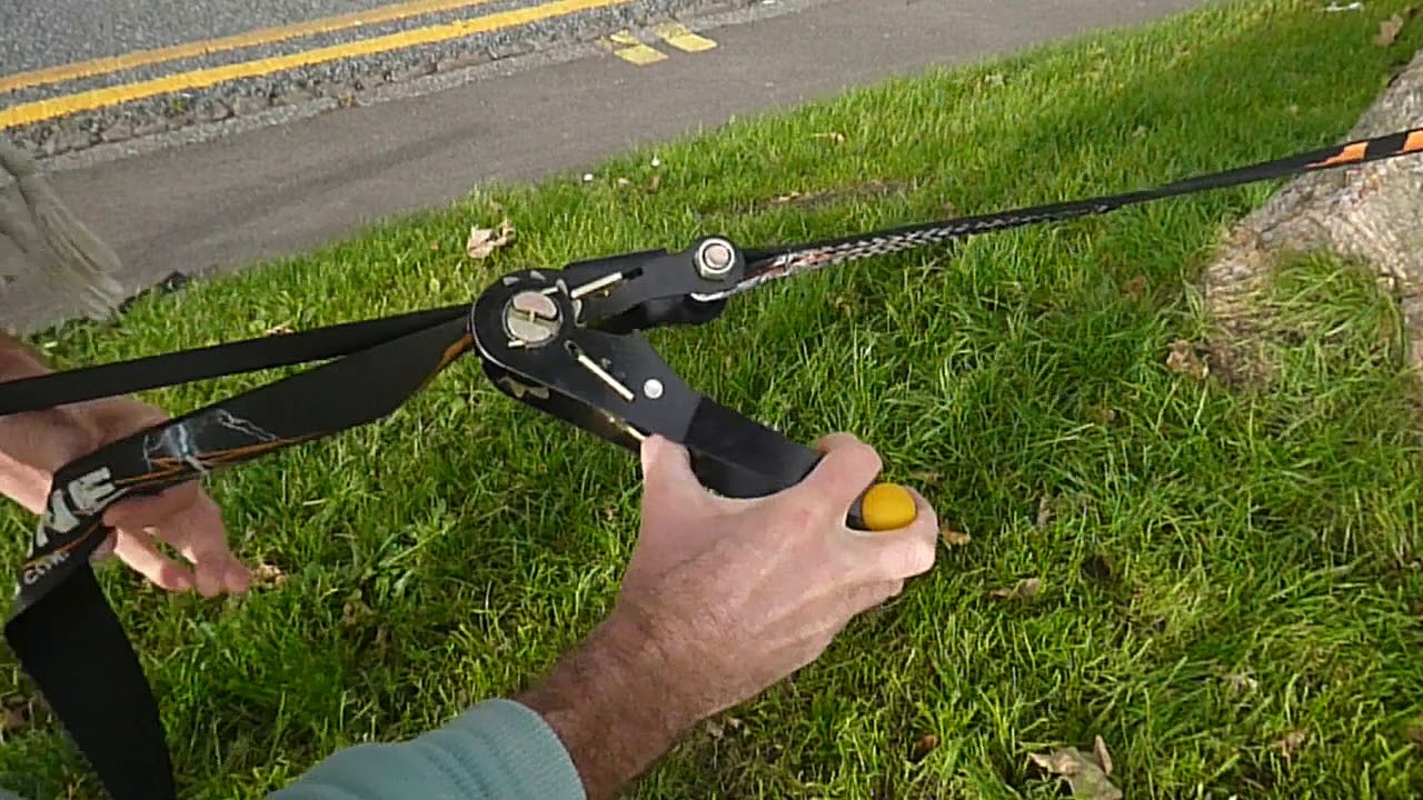 Detensioning Slackline