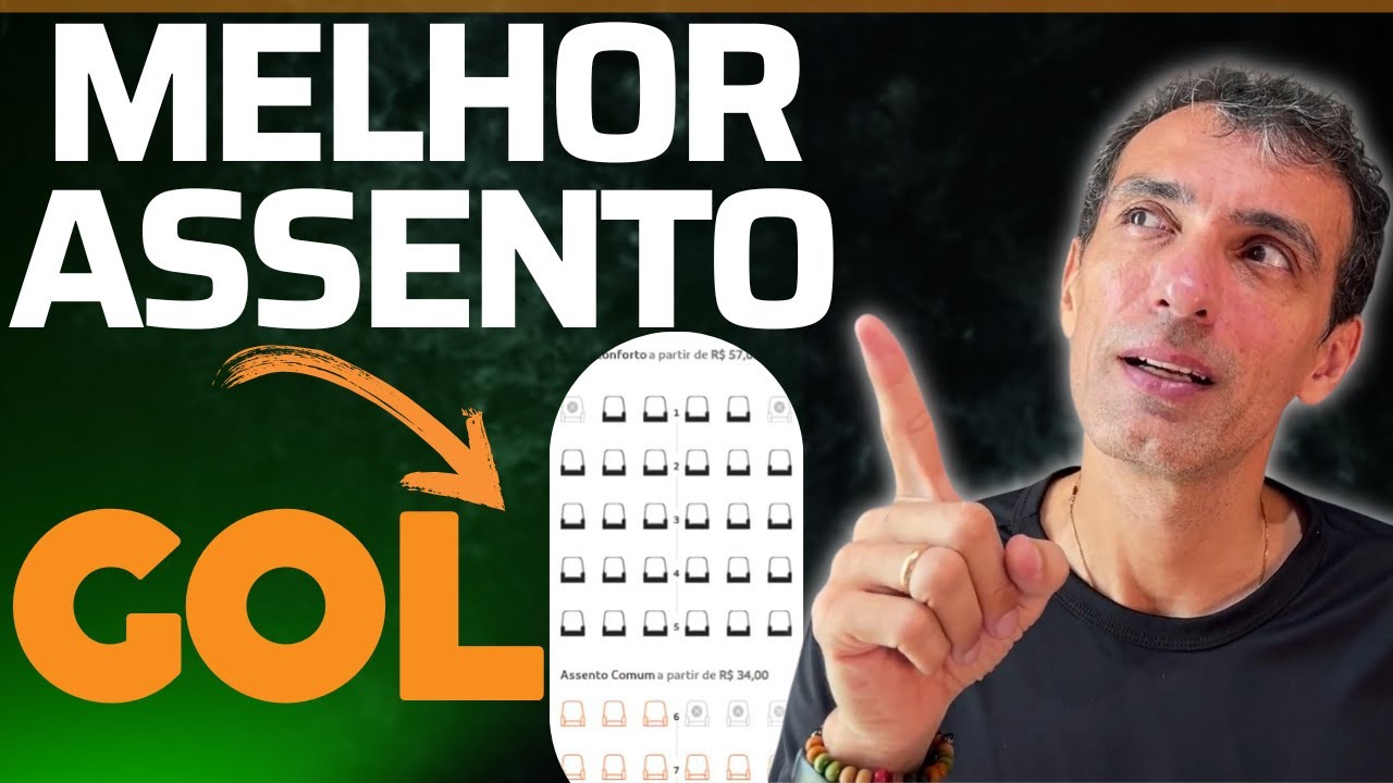 Qual o MELHOR ASSENTO no AVIÃO GOL?