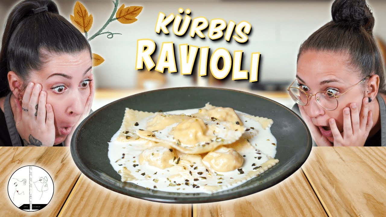 🎃 Diese KÜRBIS-RAVIOLI mit Butternuss-Ricotta-Füllung musst du probieren😍