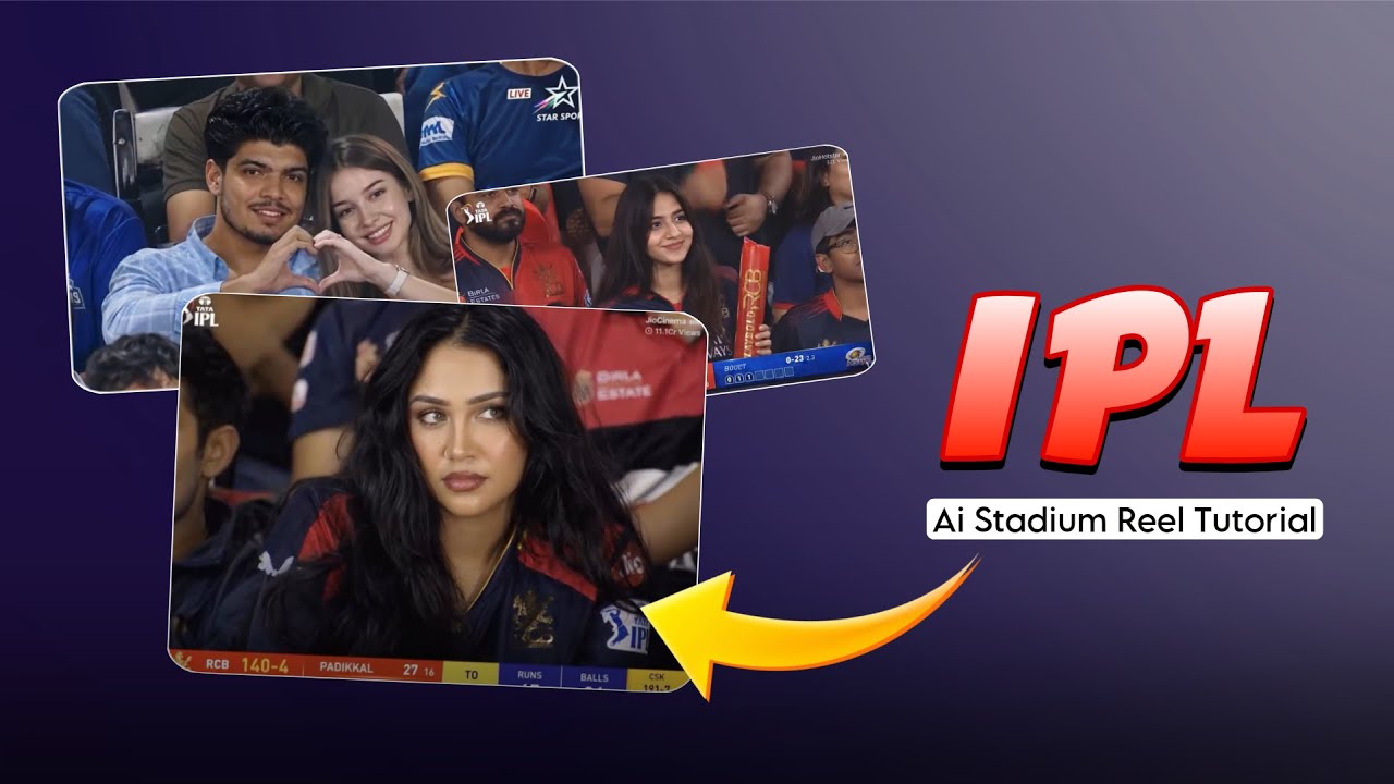 🔥Trending IPL Audience Camera AI Video Kaise Banaye | AI Se IPL Stadium Crowd Video Banaye