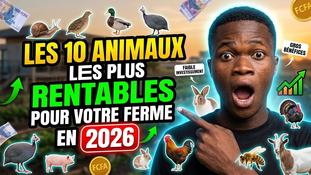 10 élevages très rentable plus que l'élevage des poulets que tu peux facilement démarrer 