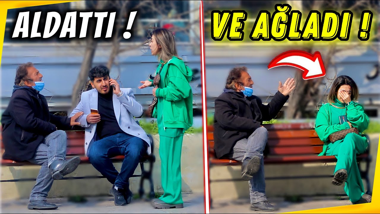 Nişanlısını Aldatan Güzel Kız Eşine Yakalandı / Yaşlı Amca Kızı Ağlattı ! - Sosyal Deney
