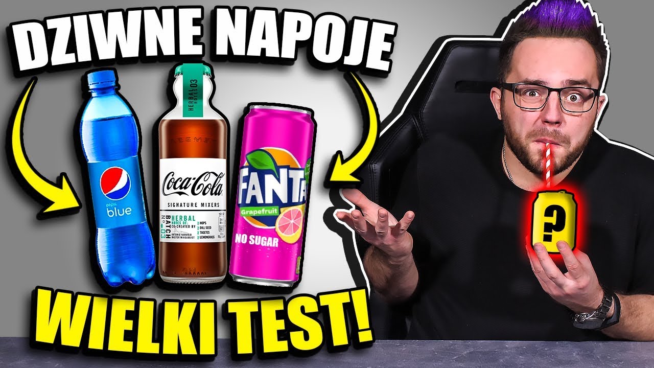 Testuje DZIWNE SMAKI NAPOJÓW Z CAŁEGO ŚWIATA!