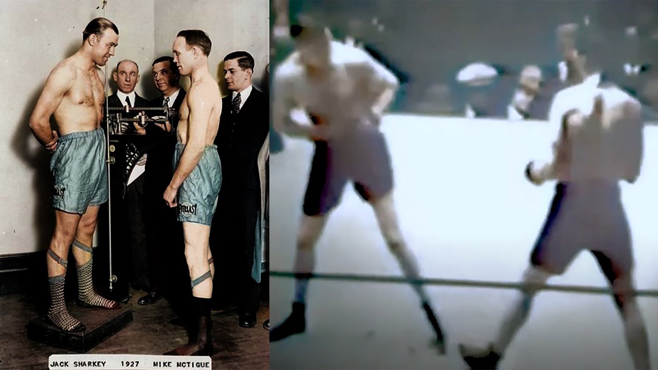 Jack Sharkey vs Mike McTigue (3.3.1927) in Full Color